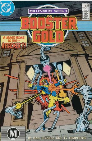 Booster Gold 24 published by DC with cover art by Dan Jurgens