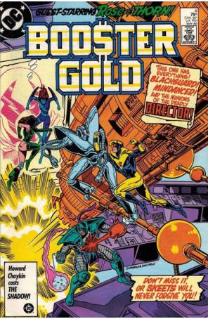 Booster Gold 4 published by DC with cover art by Dan Jurgens