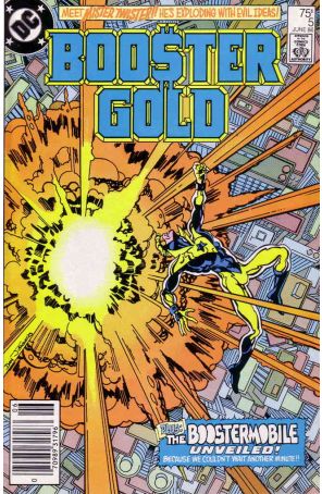 Booster Gold 5 (Newsstand) published by DC with cover art by Dan Jurgens