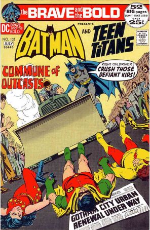 The Brave and the Bold 102 published by DC with cover art by Nick Cardy