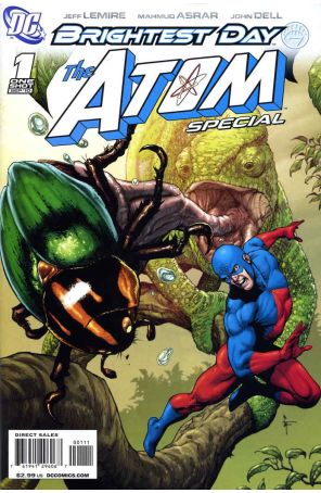Brightest Day: The Atom 1 published by DC with cover art by Gary Frank