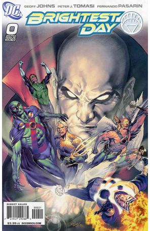 Brightest Day 0A published by DC with cover art by Ivan Reis