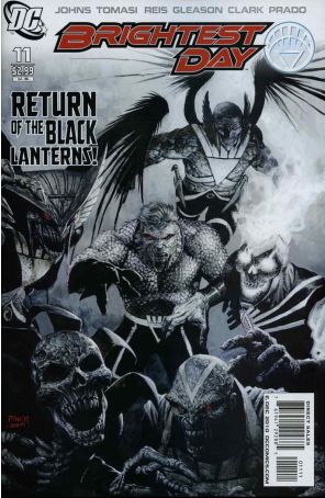Brightest Day 11 published by DC with cover art by David Finch