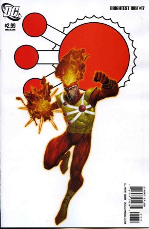 Brightest Day 17 published by DC with cover art by David Finch
