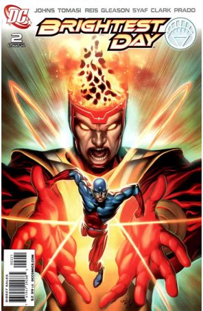 Brightest Day 2A published by DC with cover art by Ivan Reis
