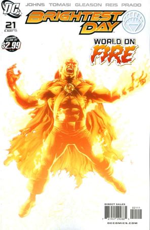 Brightest Day 21 published by DC with cover art by Gary Frank