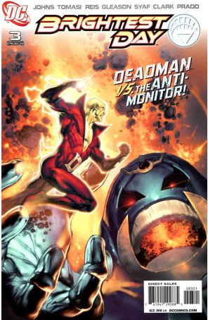 Brightest Day 3A published by DC with cover art by Ivan Reis
