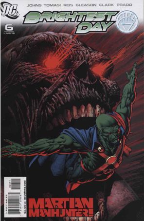 Brightest Day 6 published by DC with cover art by David Finch