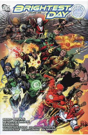 Brightest Day TPB HC 1 published by DC with cover art by David Finch