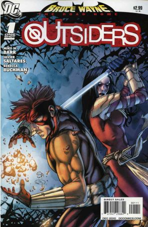 Bruce Wayne: The Road Home: Outsiders 1 published by DC with cover art by Shane Davis