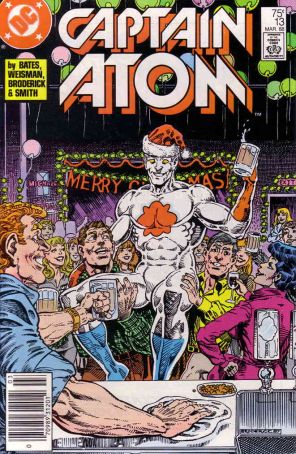 Captain Atom (DC) 13 (Newsstand) published by DC with cover art by Pat Broderick