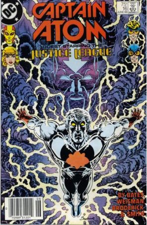 Captain Atom (DC) 16 (Newsstand) published by DC with cover art by Pat Broderick