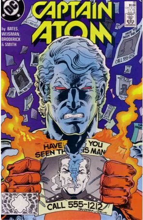 Captain Atom (DC) 18 published by DC with cover art by Pat Broderick