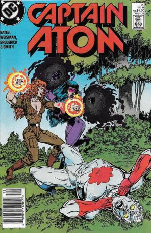 Captain Atom (DC) 22 (Newsstand) published by DC with cover art by Pat Broderick