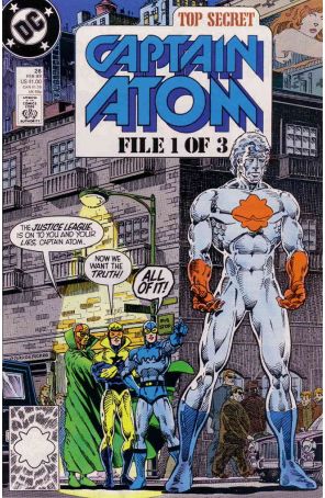 Captain Atom (DC) 26 published by DC with cover art by Pat Broderick
