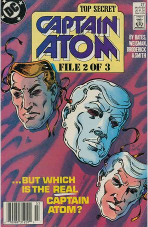 Captain Atom (DC) 27 (Newsstand) published by DC with cover art by Pat Broderick