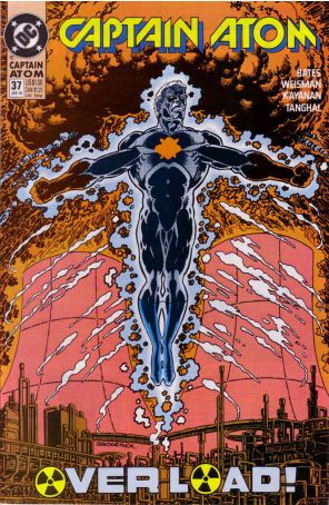 Captain Atom (DC) 37 published by DC with cover art by Pat Broderick