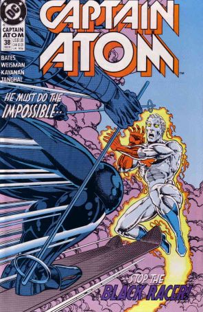 Captain Atom (DC) 38 published by DC with cover art by Pat Broderick