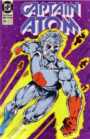 Captain Atom (DC) 40 published by DC with cover art by Pat Broderick