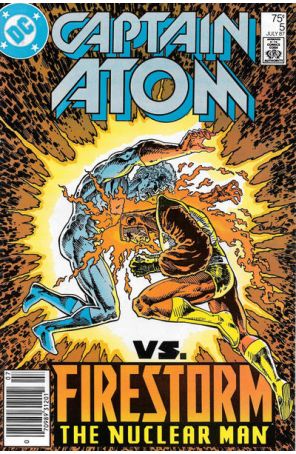 Captain Atom (DC) 5 (Newsstand) published by DC with cover art by Pat Broderick
