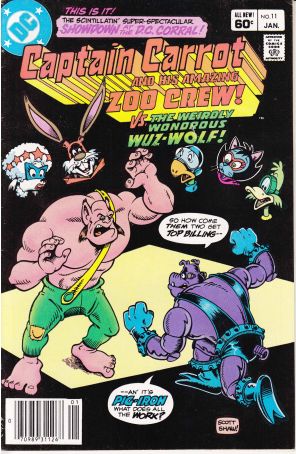 Captain Carrot and His Amazing Zoo Crew 11 (Newsstand) published by DC with cover art by Scott Shaw!