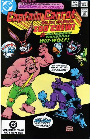 Captain Carrot and His Amazing Zoo Crew 11 published by DC with cover art by Scott Shaw!