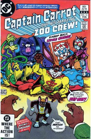 Captain Carrot and His Amazing Zoo Crew 12 published by DC with cover art by Scott Shaw!