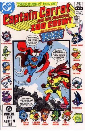 Captain Carrot and His Amazing Zoo Crew 14 published by DC with cover art by Scott Shaw!