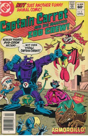 Captain Carrot and His Amazing Zoo Crew 2 (Newsstand) published by DC with cover art by Scott Shaw!