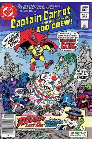 Captain Carrot and His Amazing Zoo Crew 5 (Newsstand) published by DC with cover art by Scott Shaw!