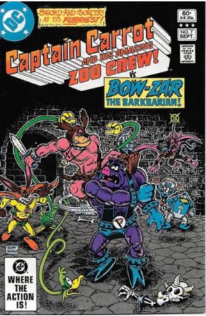Captain Carrot and His Amazing Zoo Crew 7 published by DC with cover art by Scott Shaw!