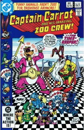 Captain Carrot and His Amazing Zoo Crew 8 published by DC with cover art by Scott Shaw!