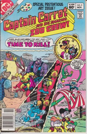 Captain Carrot and His Amazing Zoo Crew 9 (Newsstand) published by DC with cover art by Scott Shaw!