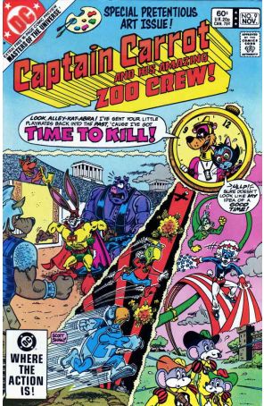 Captain Carrot and His Amazing Zoo Crew 9 published by DC with cover art by Scott Shaw!