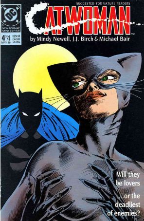 Catwoman (1st Series) 4 published by DC with cover art by J.J. Birch