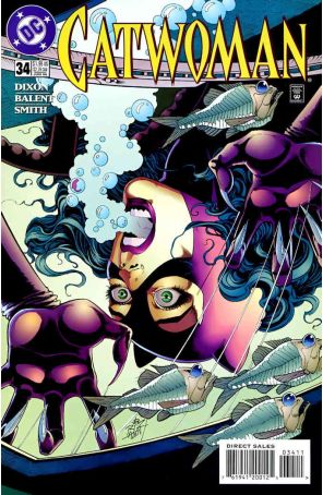 Catwoman (2nd series) 34 published by DC with cover art by Jim Balent