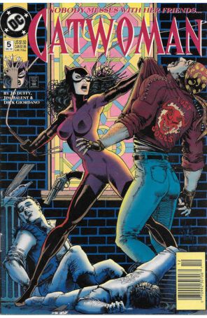 Catwoman (2nd series) 5 (Newsstand) published by DC with cover art by Jim Balent