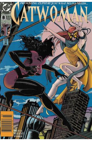 Catwoman (2nd series) 8 (Newsstand) published by DC with cover art by Jim Balent