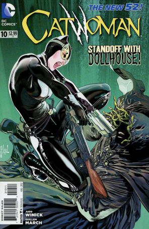 Catwoman (4th Series) 10 published by DC with cover art by Guillem March