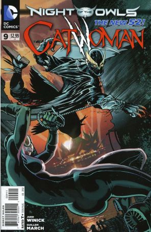 Catwoman (4th Series) 9 published by DC with cover art by Guillem March