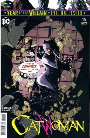 Catwoman (5th Series) 15 published by DC with cover art by Joëlle Jones