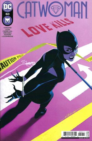 Catwoman (5th Series) 50 published by DC with cover art by Jeff Dékal