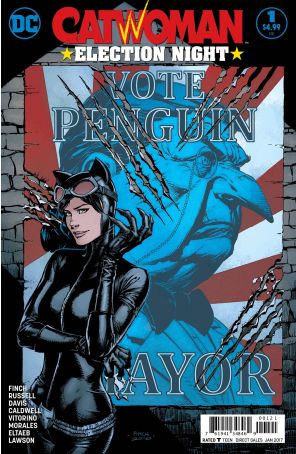 Catwoman: Election Night 1A published by DC with cover art by David Finch