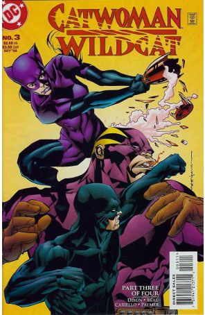 Catwoman/Wildcat 3 published by DC with cover art by Brian Stelfreeze