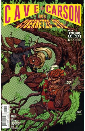 Cave Carson Has a Cybernetic Eye 10 published by DC with cover art by Michael Avon Oeming
