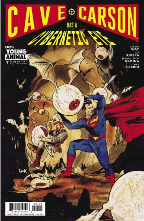 Cave Carson Has a Cybernetic Eye 7A published by DC with cover art by Robert Hack