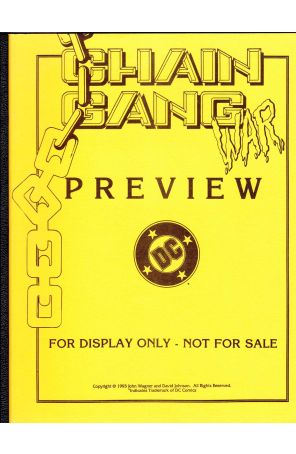 Chain Gang War Preview 1 published by DC