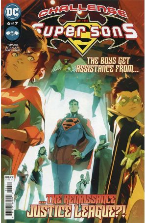 Challenge of the Super Sons 6 published by DC with cover art by Simone Di Meo