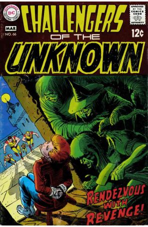 Challengers of the Unknown 66 published by DC with cover art by Joe Kubert