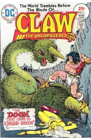 Claw the Unconquered 2 published by DC with cover art by Ernie Chan